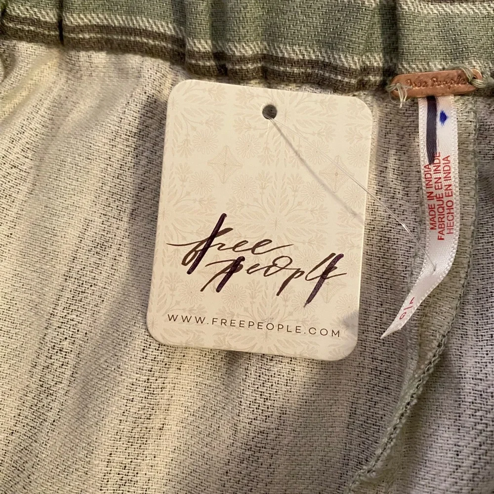 Free People Ellie Striped Pull On Barrel Pants - Picture 3 of 10